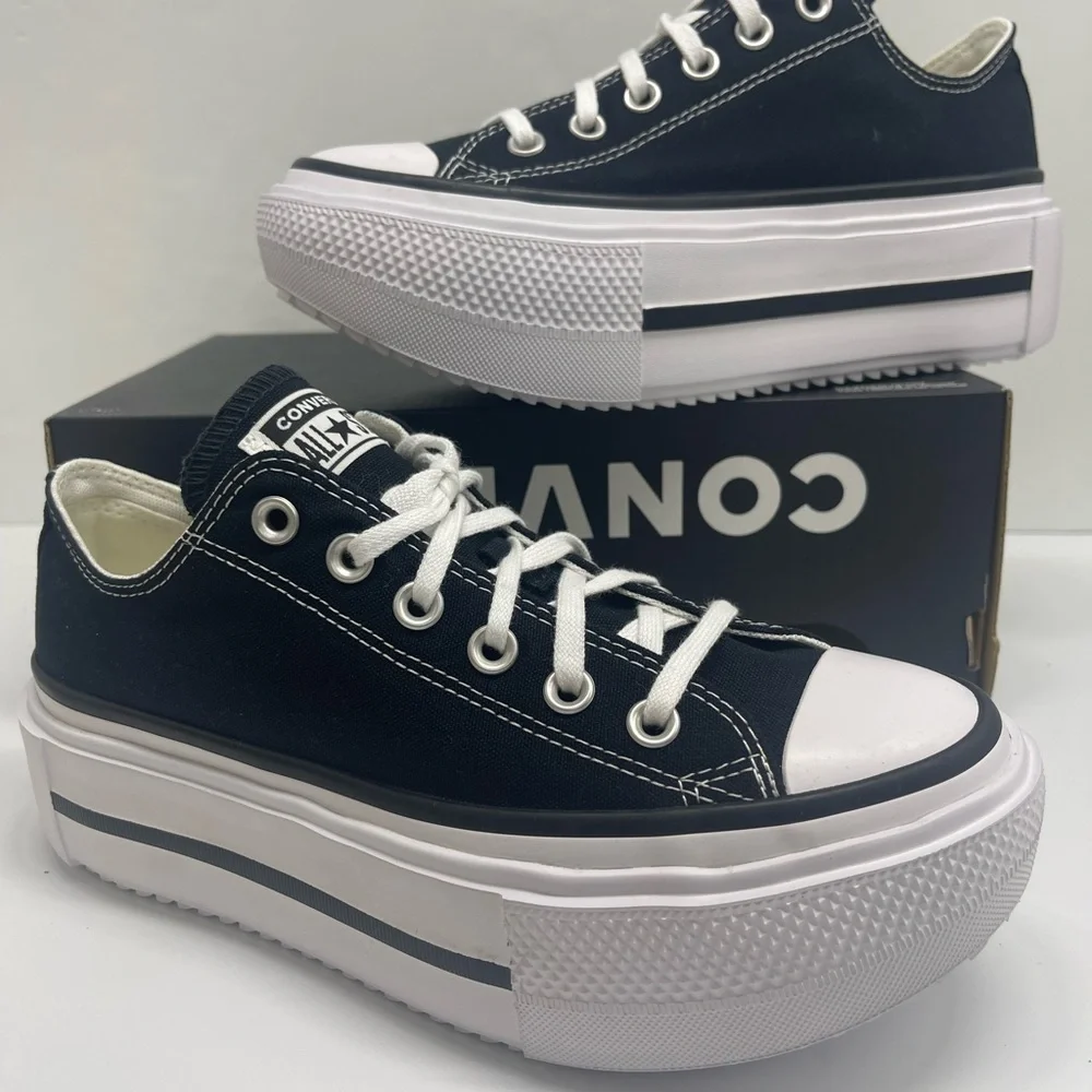 Converse WMNS Chuck Taylor All Star Lift Double Stack Platform Canvas Sneakers